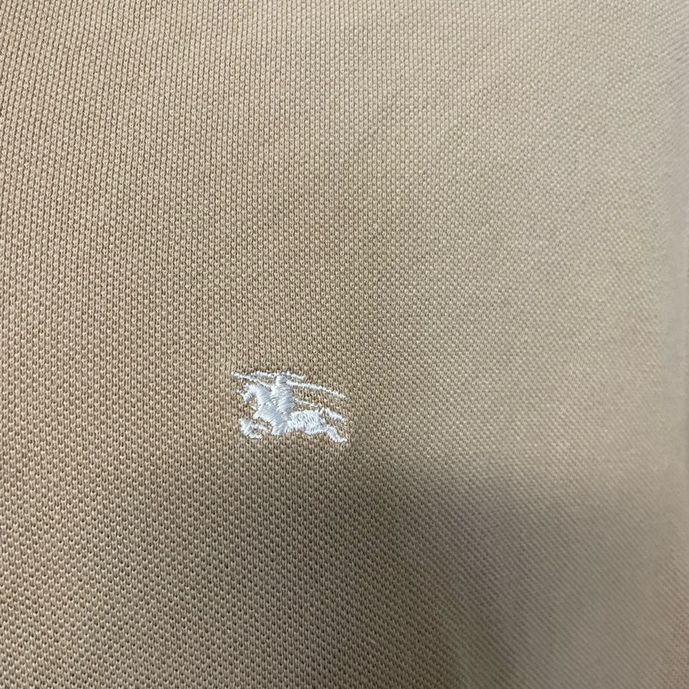 Men’s Burberry tan polo